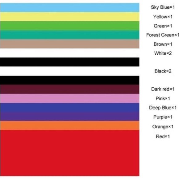 Premium PU Heat Transfer Vinyl (HTV) for T-Shirts 12"x10" 16 Assorted Sheets - Picture 2 of 7